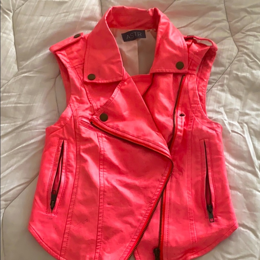 Hot pink vest